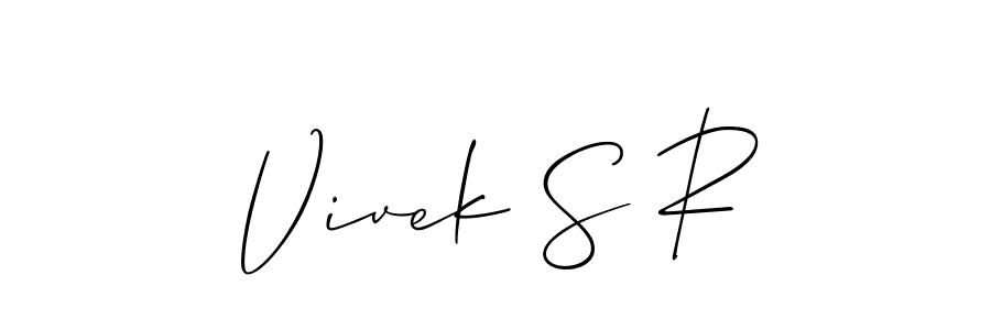 Once you've used our free online signature maker to create your best signature Allison_Script style, it's time to enjoy all of the benefits that Vivek S R name signing documents. Vivek S R signature style 2 images and pictures png