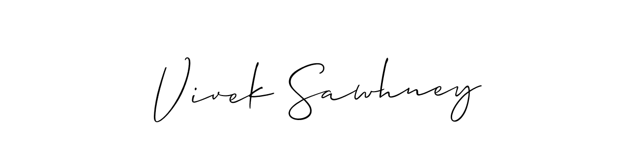 How to make Vivek Sawhney signature? Allison_Script is a professional autograph style. Create handwritten signature for Vivek Sawhney name. Vivek Sawhney signature style 2 images and pictures png