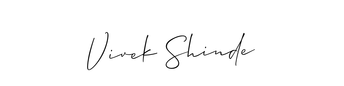 This is the best signature style for the Vivek Shinde name. Also you like these signature font (Allison_Script). Mix name signature. Vivek Shinde signature style 2 images and pictures png