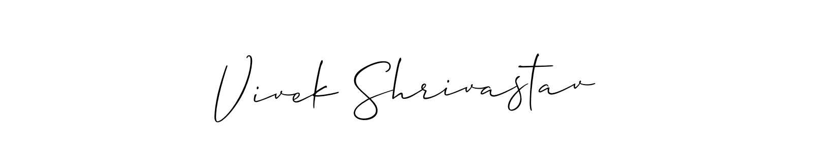 Similarly Allison_Script is the best handwritten signature design. Signature creator online .You can use it as an online autograph creator for name Vivek Shrivastav. Vivek Shrivastav signature style 2 images and pictures png