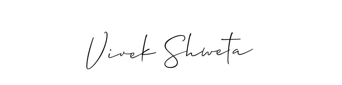 Vivek Shweta stylish signature style. Best Handwritten Sign (Allison_Script) for my name. Handwritten Signature Collection Ideas for my name Vivek Shweta. Vivek Shweta signature style 2 images and pictures png