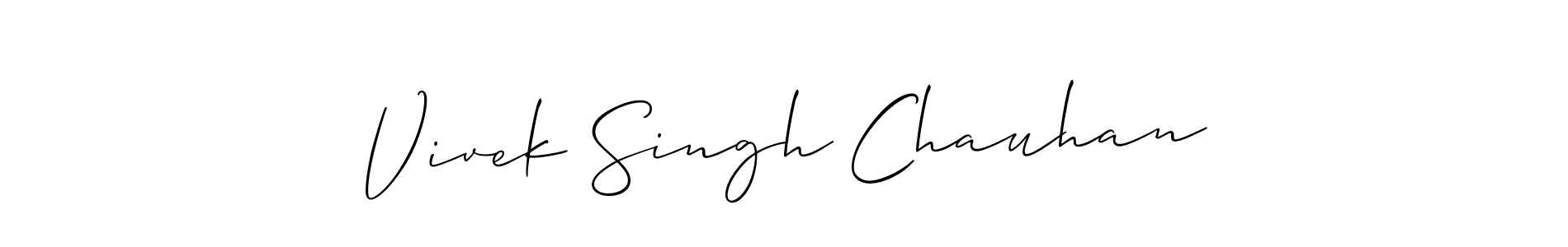 Make a beautiful signature design for name Vivek Singh Chauhan. With this signature (Allison_Script) style, you can create a handwritten signature for free. Vivek Singh Chauhan signature style 2 images and pictures png