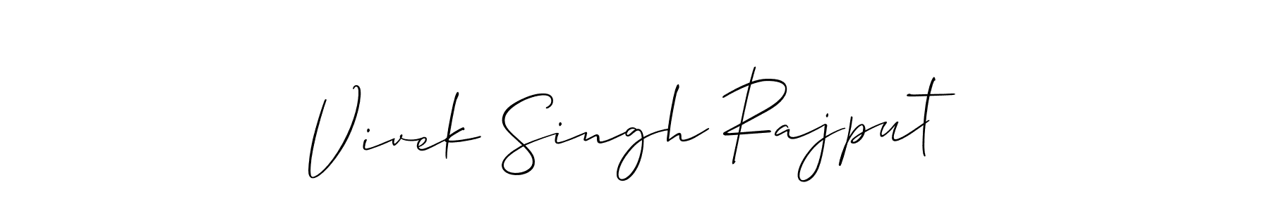 Make a beautiful signature design for name Vivek Singh Rajput. With this signature (Allison_Script) style, you can create a handwritten signature for free. Vivek Singh Rajput signature style 2 images and pictures png