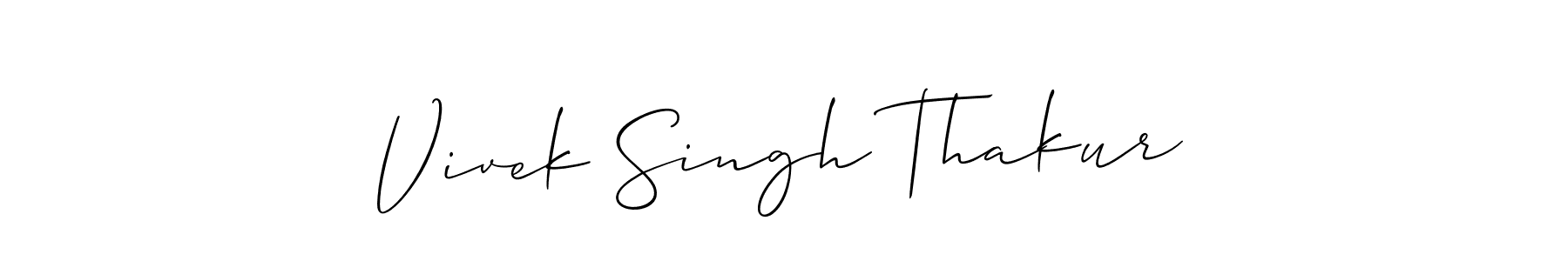 Also we have Vivek Singh Thakur name is the best signature style. Create professional handwritten signature collection using Allison_Script autograph style. Vivek Singh Thakur signature style 2 images and pictures png