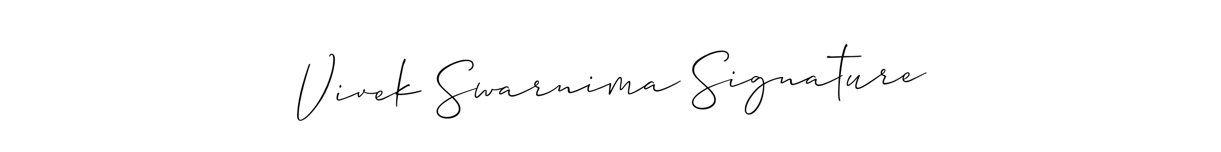 It looks lik you need a new signature style for name Vivek Swarnima Signature. Design unique handwritten (Allison_Script) signature with our free signature maker in just a few clicks. Vivek Swarnima Signature signature style 2 images and pictures png