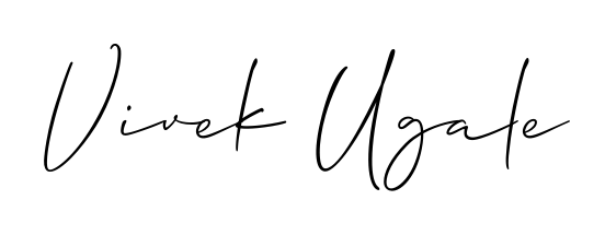 Try this chic Vivek Ugale handwritten sign style. Using Allison_Script font elements, it gives your name a sleek, memorable identity. Vivek Ugale signature style 2 images and pictures png