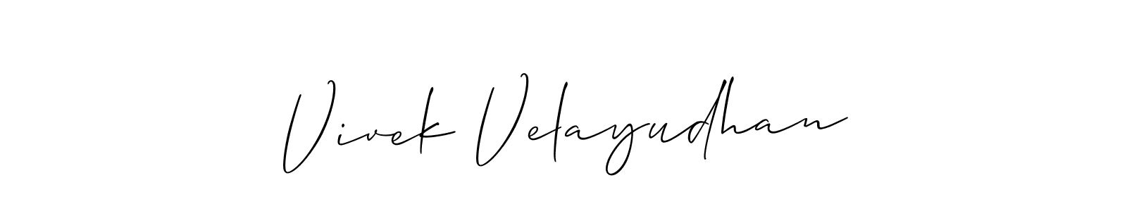 Design your own signature with our free online signature maker. With this signature software, you can create a handwritten (Allison_Script) signature for name Vivek Velayudhan. Vivek Velayudhan signature style 2 images and pictures png