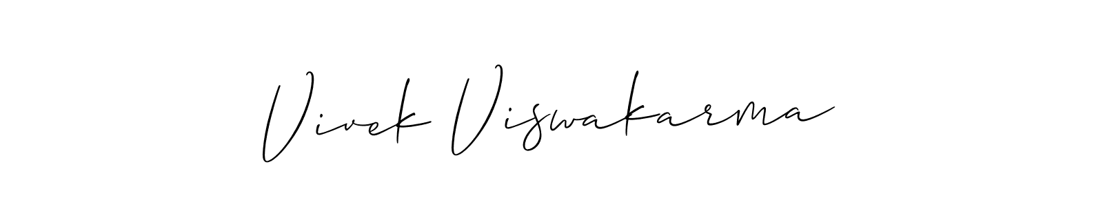 Make a beautiful signature design for name Vivek Viswakarma. Use this online signature maker to create a handwritten signature for free. Vivek Viswakarma signature style 2 images and pictures png