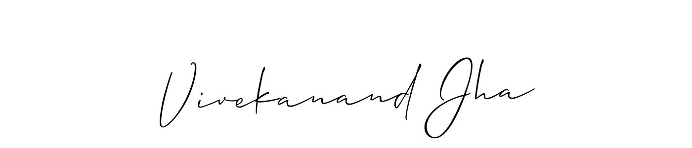 How to make Vivekanand Jha signature? Allison_Script is a professional autograph style. Create handwritten signature for Vivekanand Jha name. Vivekanand Jha signature style 2 images and pictures png