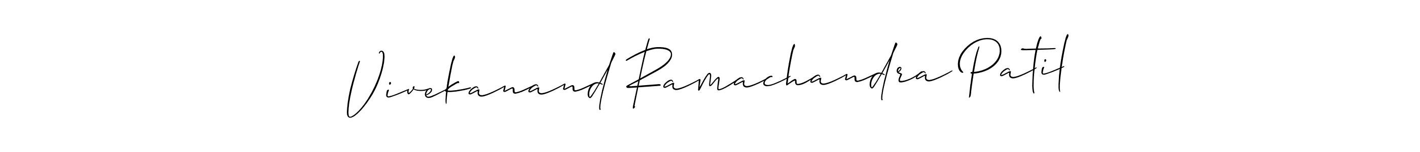 Design your own signature with our free online signature maker. With this signature software, you can create a handwritten (Allison_Script) signature for name Vivekanand Ramachandra Patil. Vivekanand Ramachandra Patil signature style 2 images and pictures png