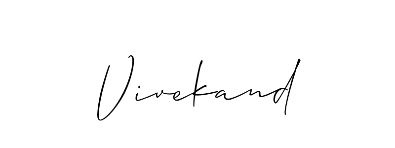 Best and Professional Signature Style for Vivekand. Allison_Script Best Signature Style Collection. Vivekand signature style 2 images and pictures png