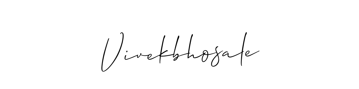 Also You can easily find your signature by using the search form. We will create Vivekbhosale name handwritten signature images for you free of cost using Allison_Script sign style. Vivekbhosale signature style 2 images and pictures png
