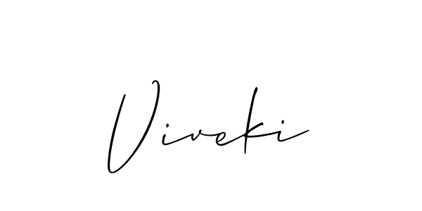 Best and Professional Signature Style for Viveki. Allison_Script Best Signature Style Collection. Viveki signature style 2 images and pictures png