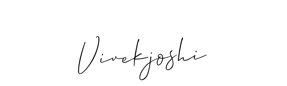 Create a beautiful signature design for name Vivekjoshi. With this signature (Allison_Script) fonts, you can make a handwritten signature for free. Vivekjoshi signature style 2 images and pictures png