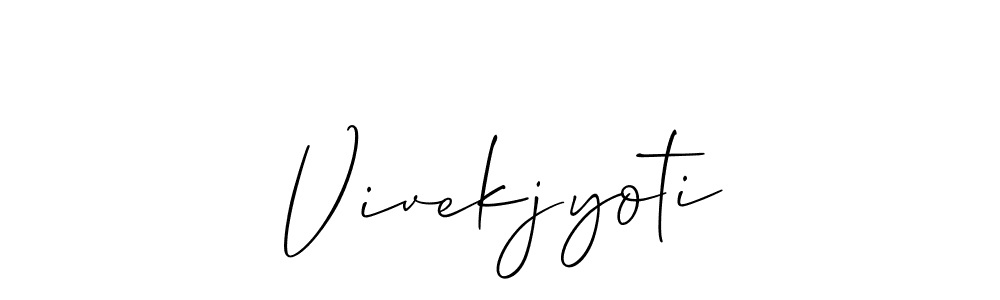 It looks lik you need a new signature style for name Vivekjyoti. Design unique handwritten (Allison_Script) signature with our free signature maker in just a few clicks. Vivekjyoti signature style 2 images and pictures png