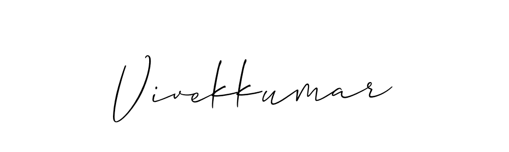 Create a beautiful signature design for name Vivekkumar. With this signature (Allison_Script) fonts, you can make a handwritten signature for free. Vivekkumar signature style 2 images and pictures png