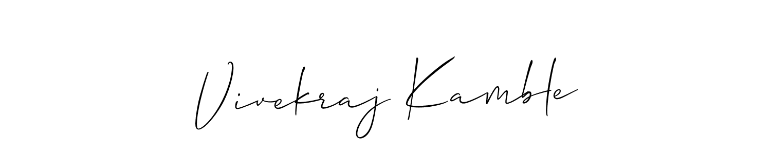 Check out images of Autograph of Vivekraj Kamble name. Actor Vivekraj Kamble Signature Style. Allison_Script is a professional sign style online. Vivekraj Kamble signature style 2 images and pictures png