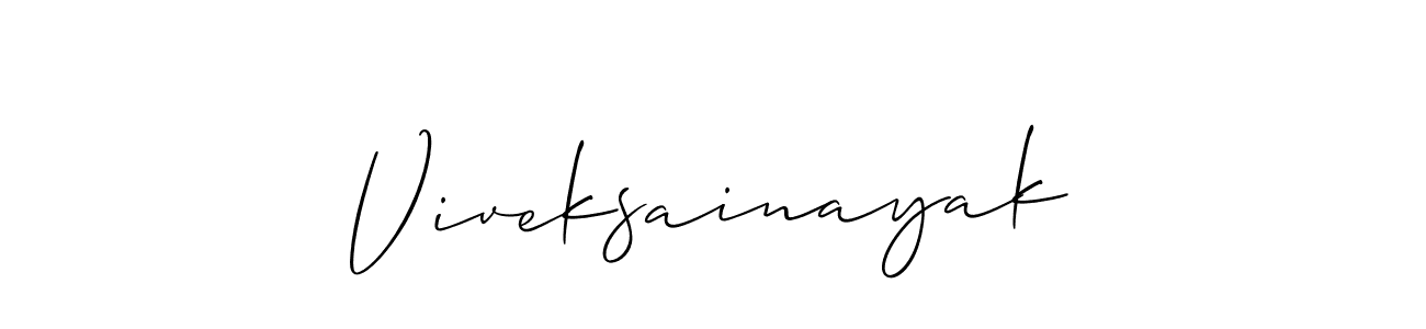 Make a beautiful signature design for name Viveksainayak. Use this online signature maker to create a handwritten signature for free. Viveksainayak signature style 2 images and pictures png