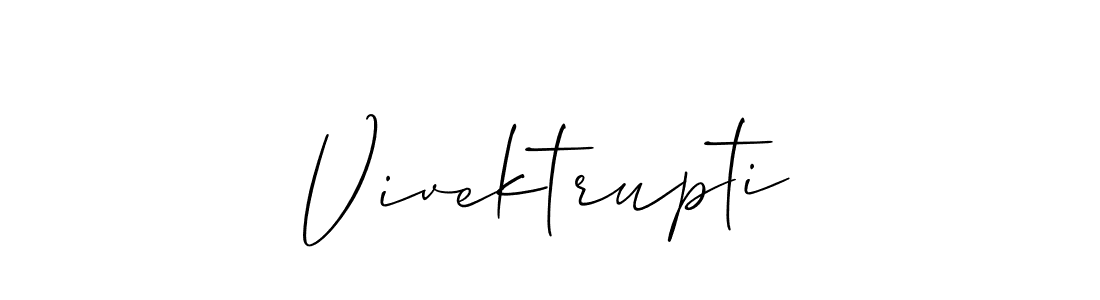 You should practise on your own different ways (Allison_Script) to write your name (Vivektrupti) in signature. don't let someone else do it for you. Vivektrupti signature style 2 images and pictures png