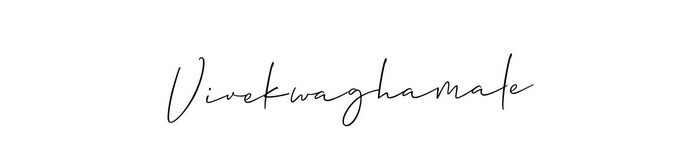 Similarly Allison_Script is the best handwritten signature design. Signature creator online .You can use it as an online autograph creator for name Vivekwaghamale. Vivekwaghamale signature style 2 images and pictures png