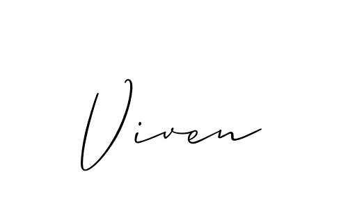 Once you've used our free online signature maker to create your best signature Allison_Script style, it's time to enjoy all of the benefits that Viven name signing documents. Viven signature style 2 images and pictures png