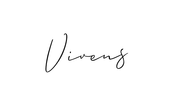 This is the best signature style for the Vivens name. Also you like these signature font (Allison_Script). Mix name signature. Vivens signature style 2 images and pictures png