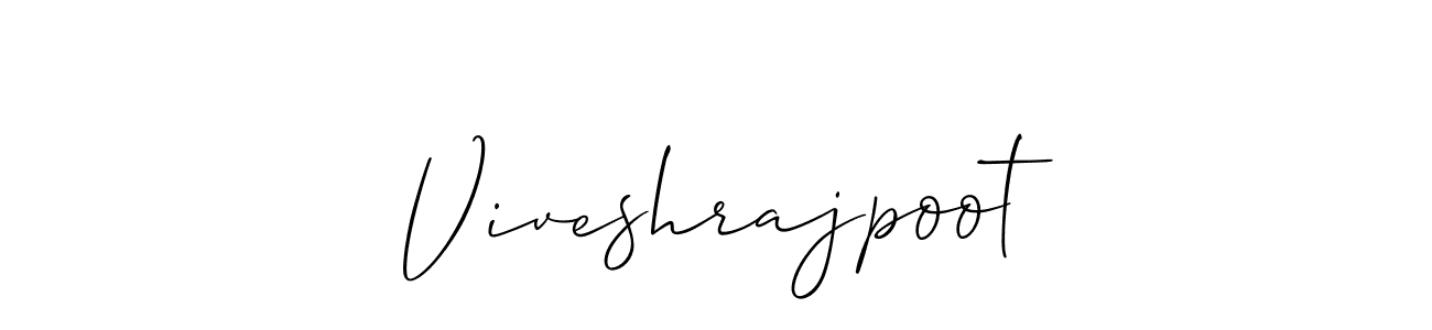 Design your own signature with our free online signature maker. With this signature software, you can create a handwritten (Allison_Script) signature for name Viveshrajpoot. Viveshrajpoot signature style 2 images and pictures png