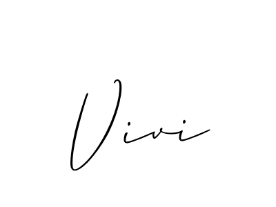Design your own signature with our free online signature maker. With this signature software, you can create a handwritten (Allison_Script) signature for name Vivi. Vivi signature style 2 images and pictures png