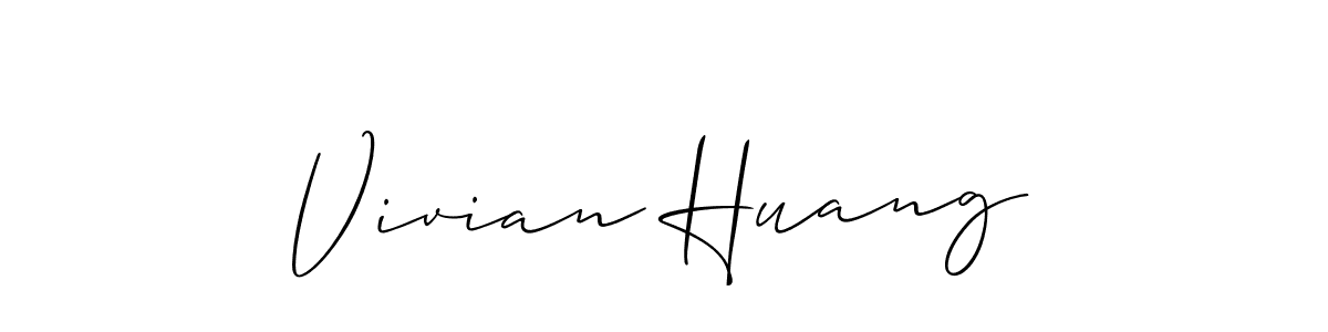 How to make Vivian Huang name signature. Use Allison_Script style for creating short signs online. This is the latest handwritten sign. Vivian Huang signature style 2 images and pictures png