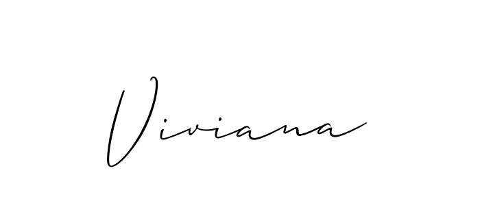 Create a beautiful signature design for name Viviana. With this signature (Allison_Script) fonts, you can make a handwritten signature for free. Viviana signature style 2 images and pictures png