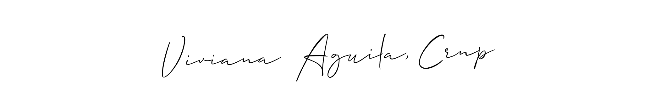 How to Draw Viviana  Aguila, Crnp signature style? Allison_Script is a latest design signature styles for name Viviana  Aguila, Crnp. Viviana  Aguila, Crnp signature style 2 images and pictures png