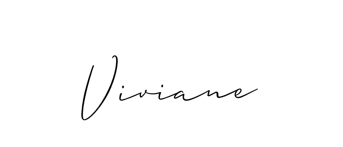The best way (Allison_Script) to make a short signature is to pick only two or three words in your name. The name Viviane include a total of six letters. For converting this name. Viviane signature style 2 images and pictures png