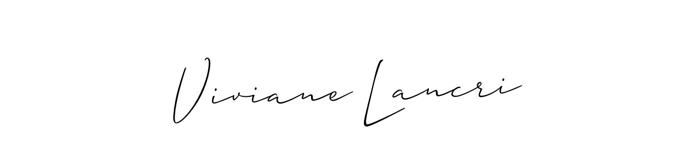 You can use this online signature creator to create a handwritten signature for the name Viviane Lancri. This is the best online autograph maker. Viviane Lancri signature style 2 images and pictures png