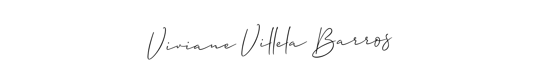 Make a beautiful signature design for name Viviane Villela Barros. With this signature (Allison_Script) style, you can create a handwritten signature for free. Viviane Villela Barros signature style 2 images and pictures png