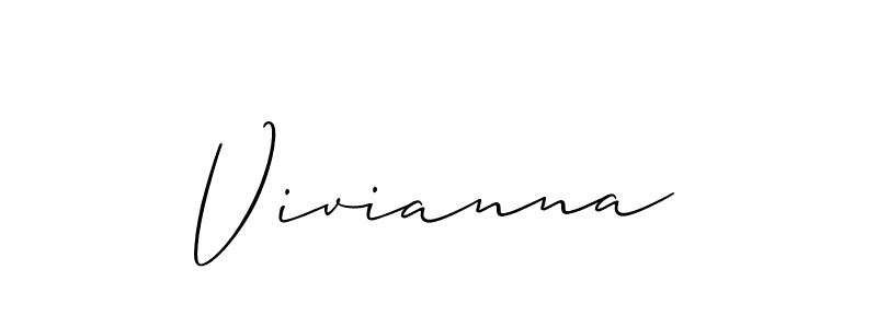 Also we have Vivianna name is the best signature style. Create professional handwritten signature collection using Allison_Script autograph style. Vivianna signature style 2 images and pictures png