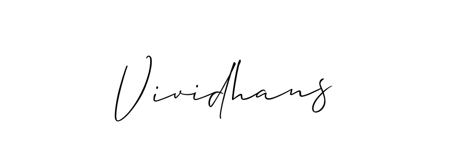 Also You can easily find your signature by using the search form. We will create Vividhans name handwritten signature images for you free of cost using Allison_Script sign style. Vividhans signature style 2 images and pictures png
