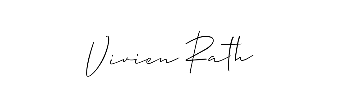 It looks lik you need a new signature style for name Vivien Rath. Design unique handwritten (Allison_Script) signature with our free signature maker in just a few clicks. Vivien Rath signature style 2 images and pictures png