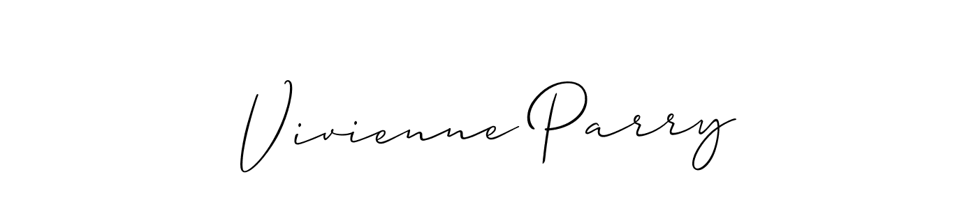 Create a beautiful signature design for name Vivienne Parry. With this signature (Allison_Script) fonts, you can make a handwritten signature for free. Vivienne Parry signature style 2 images and pictures png