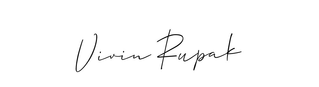 Make a beautiful signature design for name Vivin Rupak. Use this online signature maker to create a handwritten signature for free. Vivin Rupak signature style 2 images and pictures png