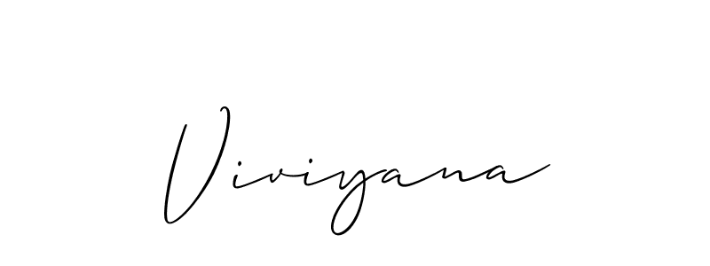 Also we have Viviyana name is the best signature style. Create professional handwritten signature collection using Allison_Script autograph style. Viviyana signature style 2 images and pictures png