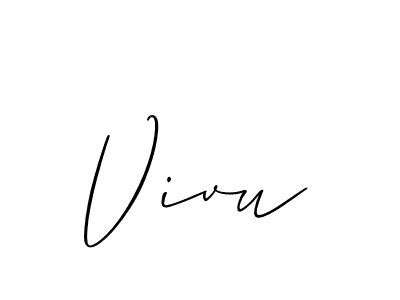 This is the best signature style for the Vivu name. Also you like these signature font (Allison_Script). Mix name signature. Vivu signature style 2 images and pictures png