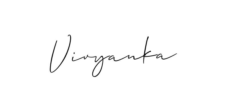 Also You can easily find your signature by using the search form. We will create Vivyanka name handwritten signature images for you free of cost using Allison_Script sign style. Vivyanka signature style 2 images and pictures png