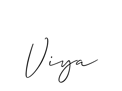 Allison_Script is a professional signature style that is perfect for those who want to add a touch of class to their signature. It is also a great choice for those who want to make their signature more unique. Get Viya name to fancy signature for free. Viya signature style 2 images and pictures png