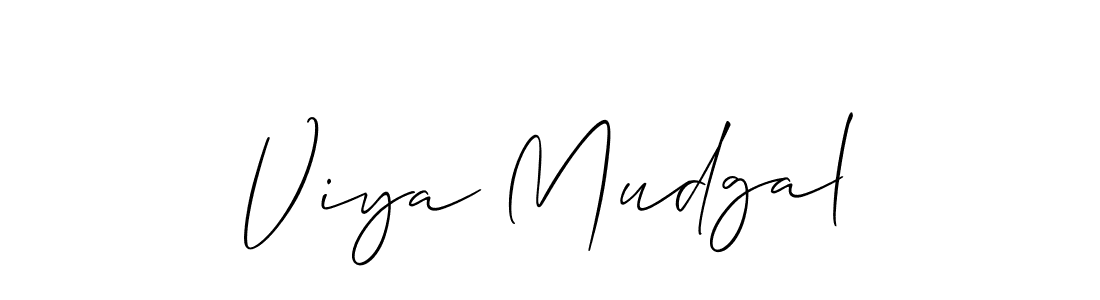 You can use this online signature creator to create a handwritten signature for the name Viya Mudgal. This is the best online autograph maker. Viya Mudgal signature style 2 images and pictures png