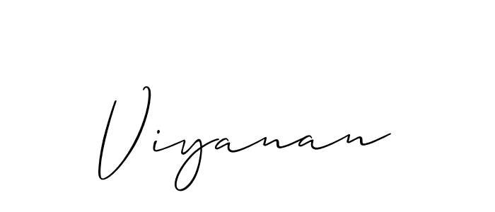 You can use this online signature creator to create a handwritten signature for the name Viyanan. This is the best online autograph maker. Viyanan signature style 2 images and pictures png