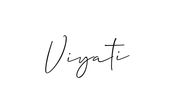 Best and Professional Signature Style for Viyati. Allison_Script Best Signature Style Collection. Viyati signature style 2 images and pictures png