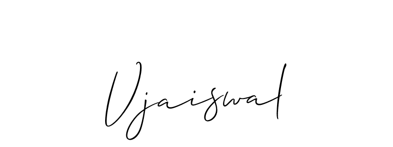 How to Draw Vjaiswal signature style? Allison_Script is a latest design signature styles for name Vjaiswal. Vjaiswal signature style 2 images and pictures png