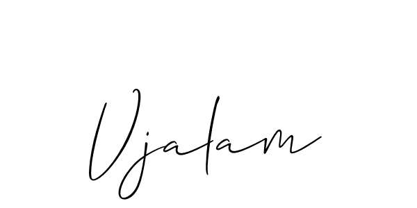 You should practise on your own different ways (Allison_Script) to write your name (Vjalam) in signature. don't let someone else do it for you. Vjalam signature style 2 images and pictures png