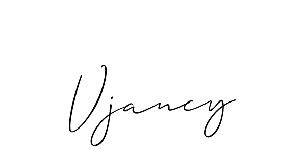You can use this online signature creator to create a handwritten signature for the name Vjancy. This is the best online autograph maker. Vjancy signature style 2 images and pictures png