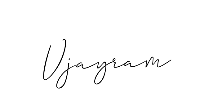 Allison_Script is a professional signature style that is perfect for those who want to add a touch of class to their signature. It is also a great choice for those who want to make their signature more unique. Get Vjayram name to fancy signature for free. Vjayram signature style 2 images and pictures png
